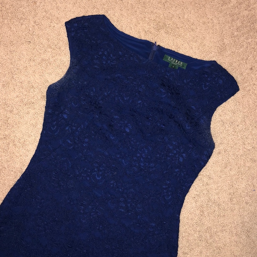 Ralph Lauren Navy Lace Dress